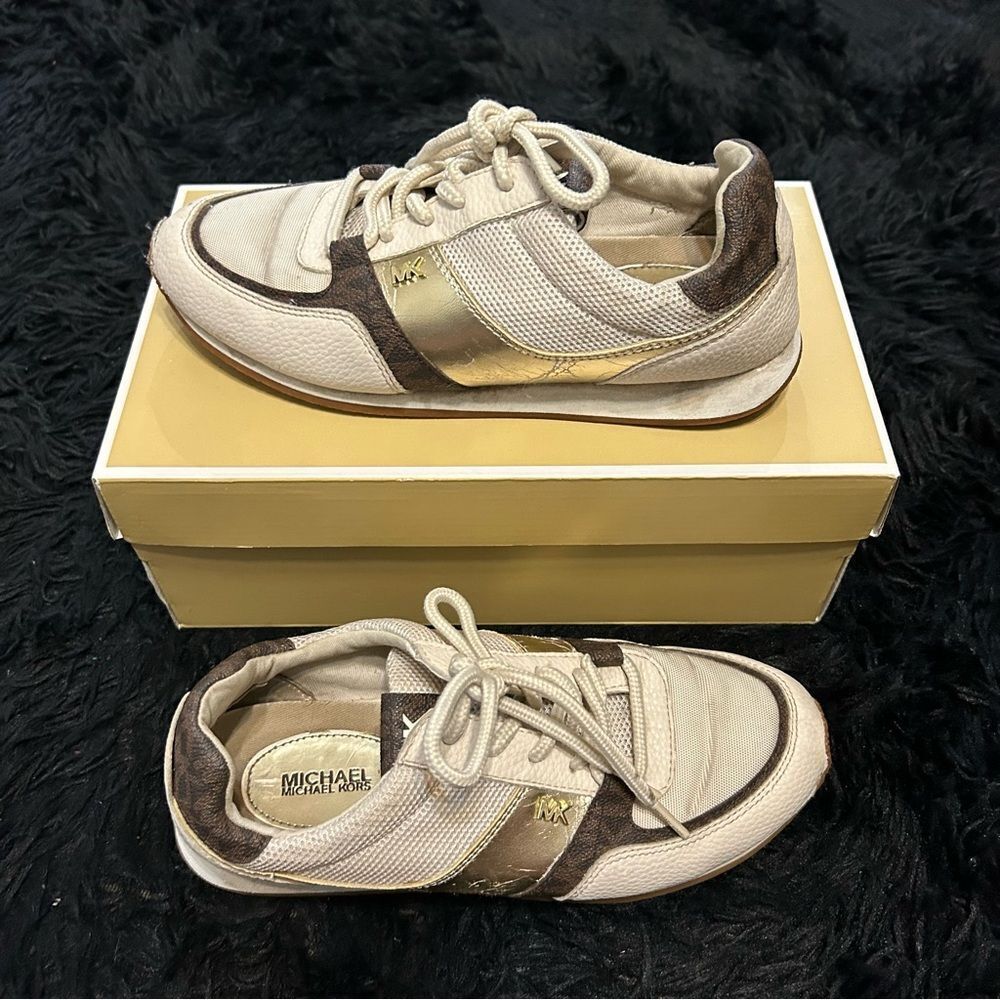 MICHAEL KORS casual lace up shoes sneakers women’s 7.5 - Picture 8 of 8